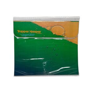90s Vintage Trapper Keeper * Green Blue Bubbles Retro Look School Binder 1990s